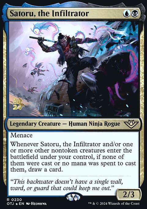 Satoru, the Infiltrator, Outlaws of Thunder Junction Promos #230s, Magic: The Gathering card