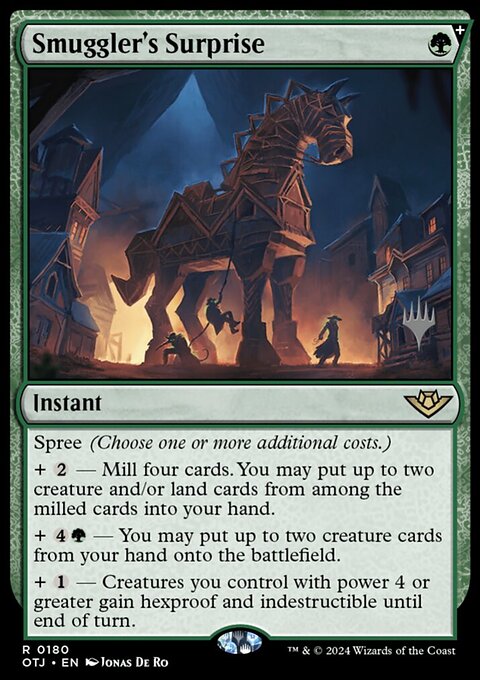 Smuggler's Surprise, Outlaws of Thunder Junction Promos #180p, Magic: The Gathering card