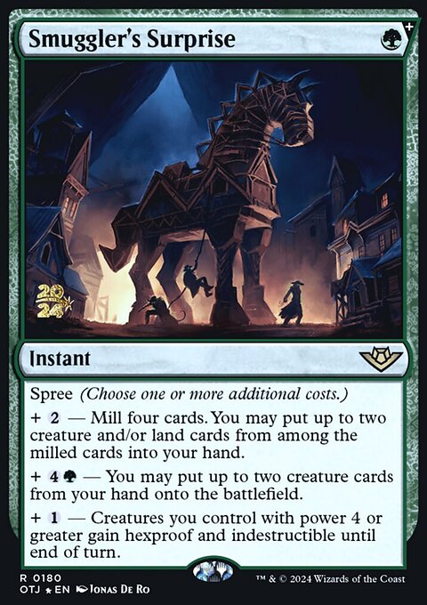Smuggler's Surprise, Outlaws of Thunder Junction Promos #180s, Magic: The Gathering card