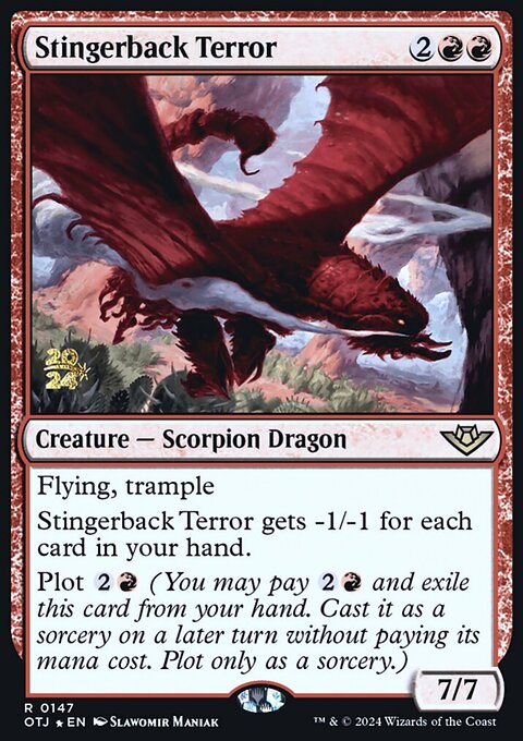 Stingerback Terror, Outlaws of Thunder Junction Promos #147s, Magic: The Gathering card