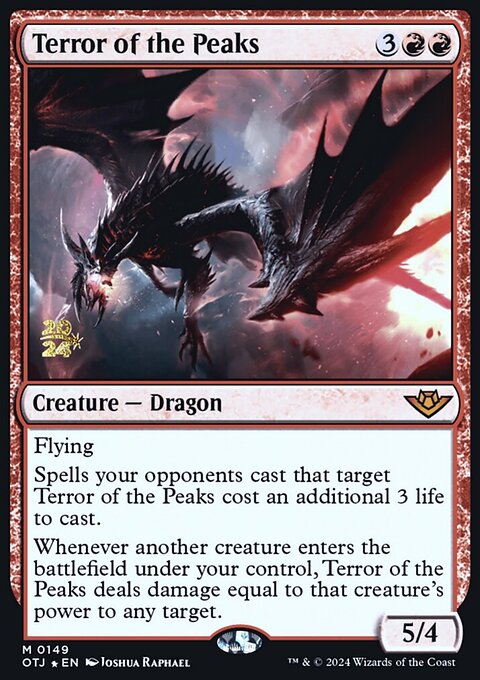 Terror of the Peaks, Outlaws of Thunder Junction Promos #149s, Magic: The Gathering card