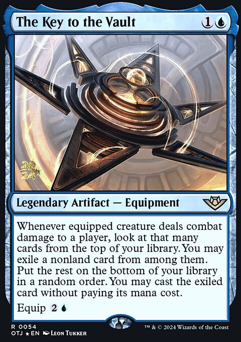 The Key to the Vault, Outlaws of Thunder Junction Promos #54s, Magic: The Gathering card