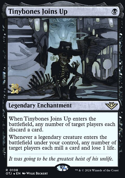 Tinybones Joins Up, Outlaws of Thunder Junction Promos #108s, Magic: The Gathering card