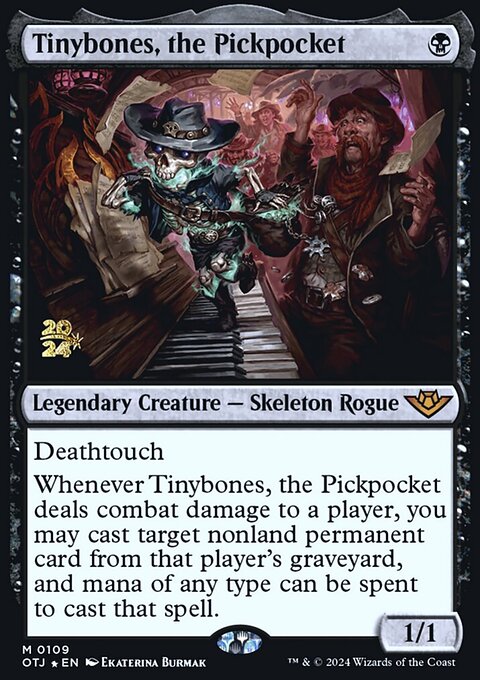 Tinybones, the Pickpocket, Outlaws of Thunder Junction Promos #109s, Magic: The Gathering card