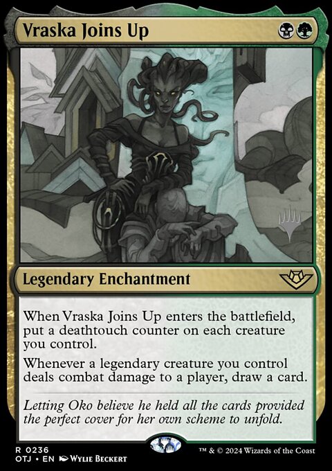 Vraska Joins Up, Outlaws of Thunder Junction Promos #236p, Magic: The Gathering card