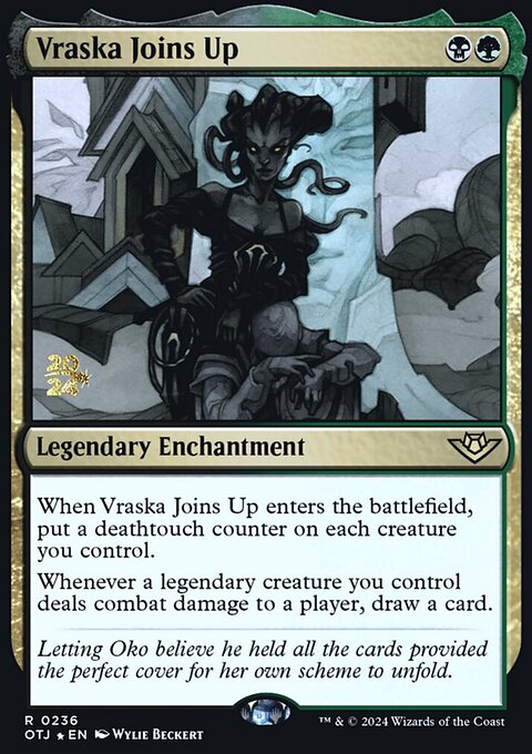 Vraska Joins Up, Outlaws of Thunder Junction Promos #236s, Magic: The Gathering card