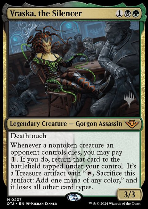 Vraska, the Silencer, Outlaws of Thunder Junction Promos #237p, Magic: The Gathering card
