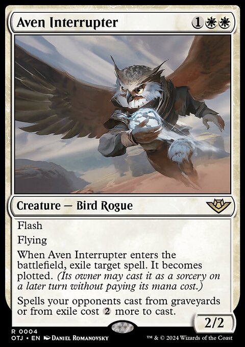 Aven Interrupter, Outlaws of Thunder Junction #4, Magic: The Gathering card