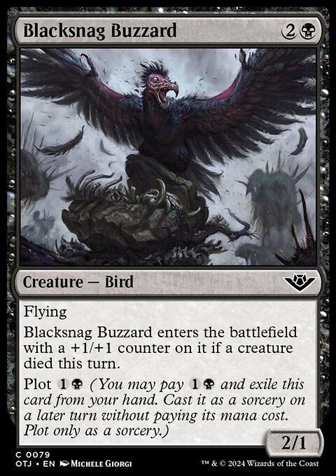 Blacksnag Buzzard, Outlaws of Thunder Junction #79, Magic: The Gathering card
