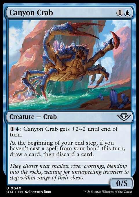 Canyon Crab, Outlaws of Thunder Junction #40, Magic: The Gathering card