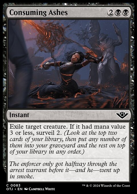 Consuming Ashes, Outlaws of Thunder Junction #83, Magic: The Gathering card