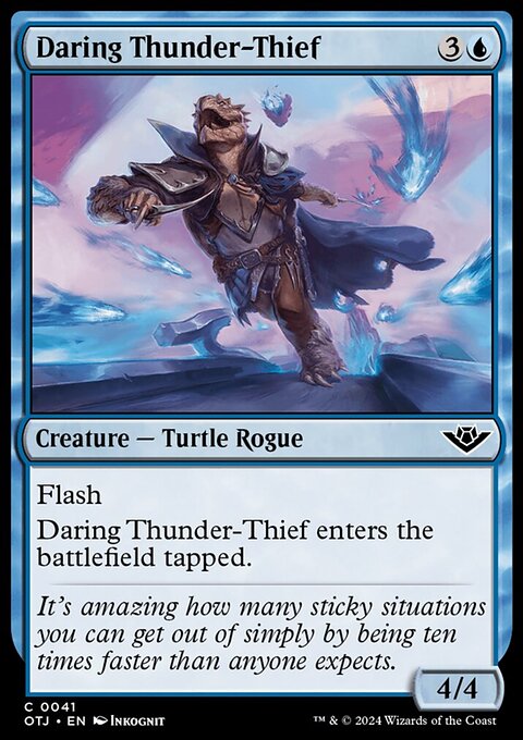 Daring Thunder-Thief, Outlaws of Thunder Junction #41, Magic: The Gathering card