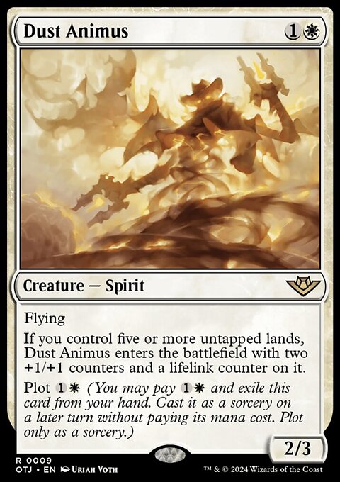 Dust Animus, Outlaws of Thunder Junction #9, Magic: The Gathering card