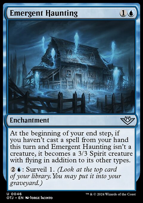 Emergent Haunting, Outlaws of Thunder Junction #46, Magic: The Gathering card
