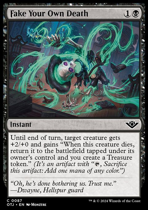 Fake Your Own Death, Outlaws of Thunder Junction #87, Magic: The Gathering card