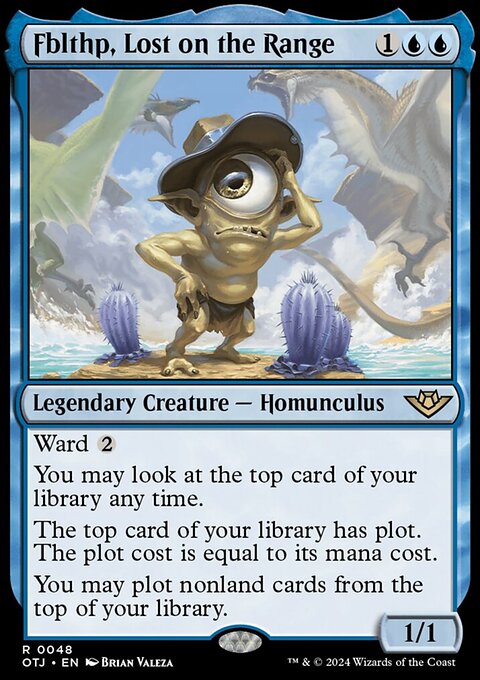 Fblthp, Lost on the Range, Outlaws of Thunder Junction #48, Magic: The Gathering card