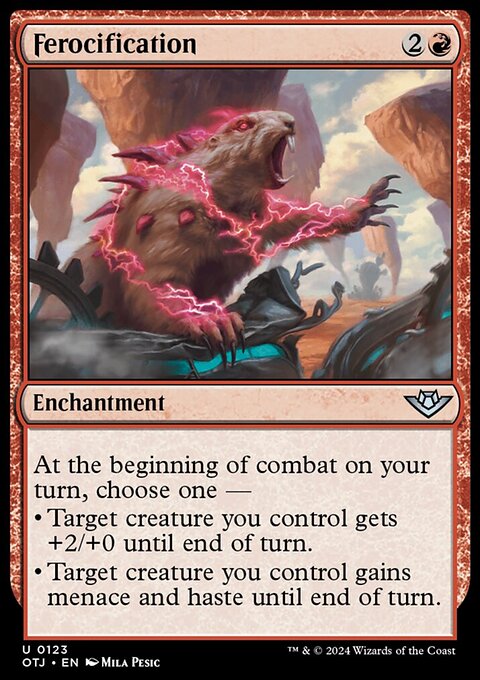 Ferocification, Outlaws of Thunder Junction #123, Magic: The Gathering card