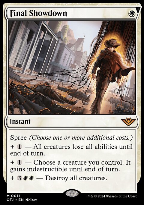 Final Showdown, Outlaws of Thunder Junction #11, Magic: The Gathering card