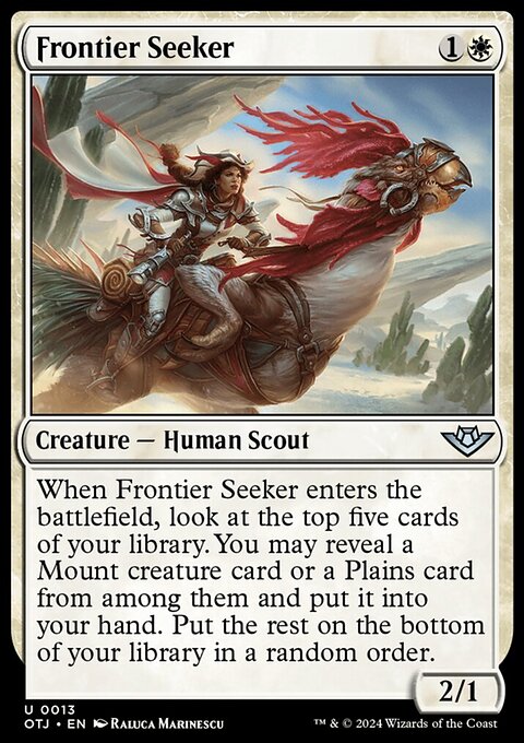 Frontier Seeker, Outlaws of Thunder Junction #13, Magic: The Gathering card