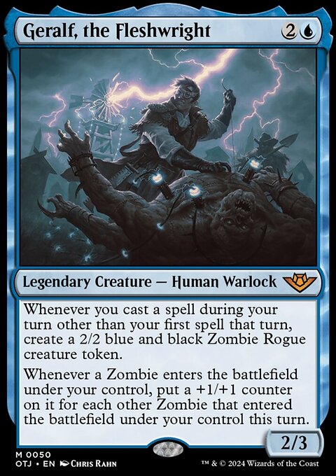 Geralf, the Fleshwright, Outlaws of Thunder Junction #50, Magic: The Gathering card