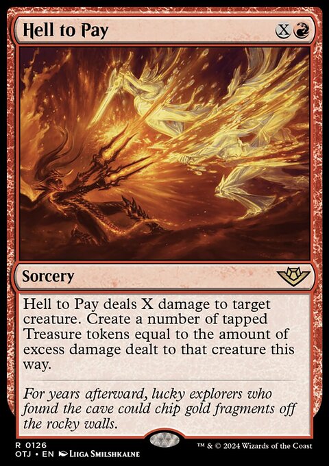 Hell to Pay, Outlaws of Thunder Junction #126, Magic: The Gathering card