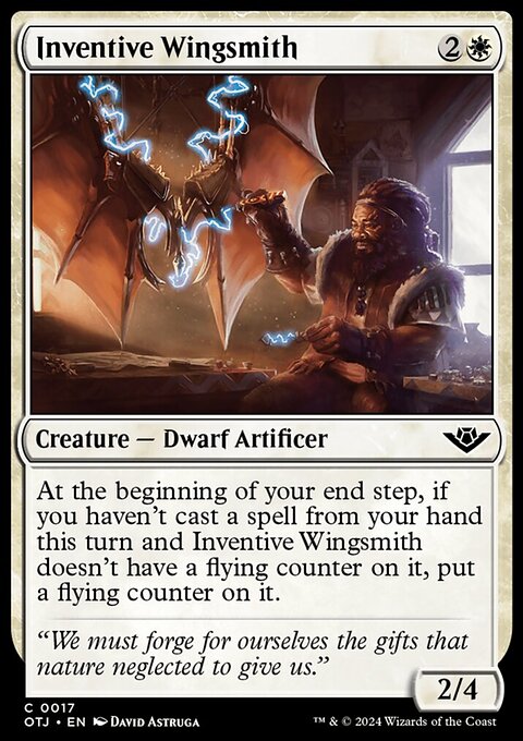Inventive Wingsmith, Outlaws of Thunder Junction #17, Magic: The Gathering card