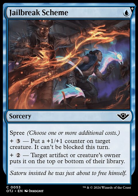 Jailbreak Scheme, Outlaws of Thunder Junction #53, Magic: The Gathering card