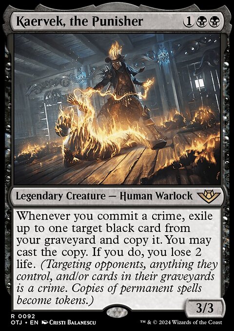 Kaervek, the Punisher, Outlaws of Thunder Junction #92, Magic: The Gathering card