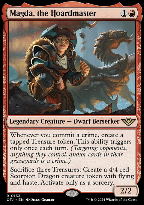 Magda, the Hoardmaster, Outlaws of Thunder Junction #133, Magic: The Gathering card