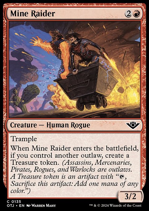 Mine Raider, Outlaws of Thunder Junction #135, Magic: The Gathering card