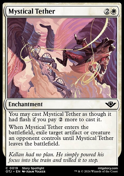 Mystical Tether, Outlaws of Thunder Junction #19, Magic: The Gathering card
