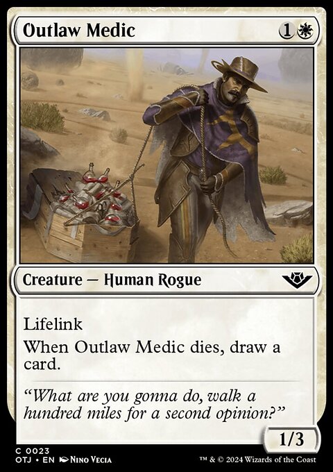 Outlaw Medic, Outlaws of Thunder Junction #23, Magic: The Gathering card