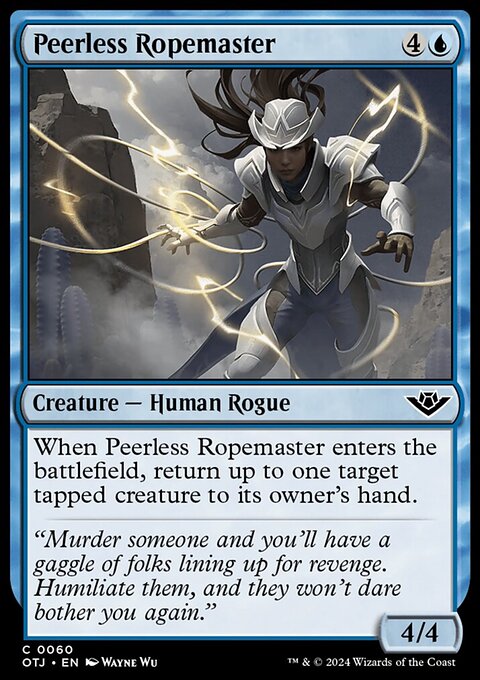 Peerless Ropemaster, Outlaws of Thunder Junction #60, Magic: The Gathering card