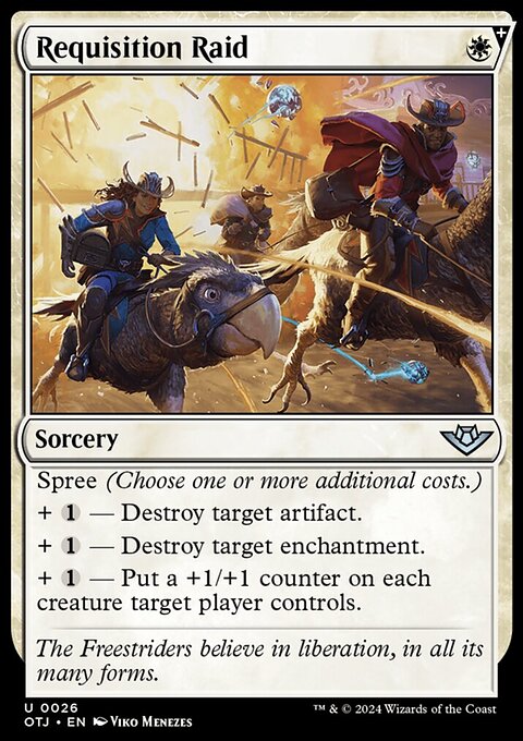 Requisition Raid, Outlaws of Thunder Junction #26, Magic: The Gathering card