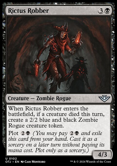 Rictus Robber, Outlaws of Thunder Junction #102, Magic: The Gathering card