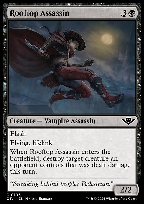 Rooftop Assassin, Outlaws of Thunder Junction #103, Magic: The Gathering card