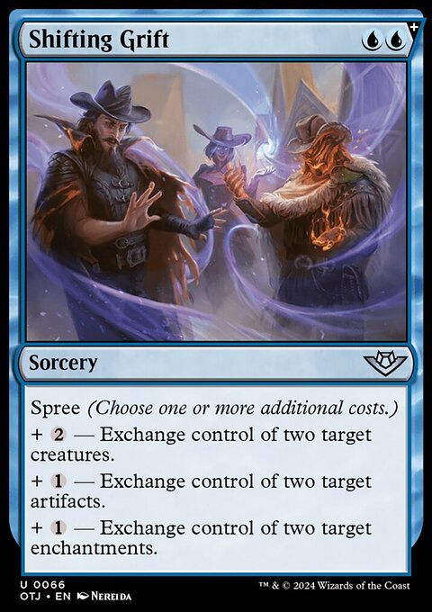 Shifting Grift, Outlaws of Thunder Junction #66, Magic: The Gathering card
