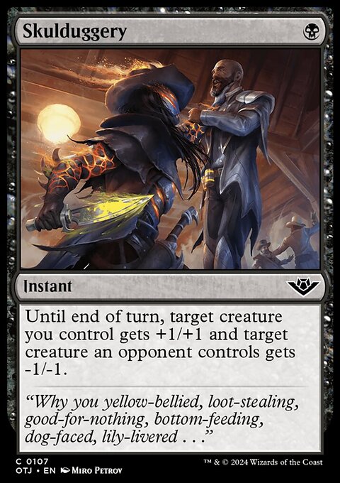 Skulduggery, Outlaws of Thunder Junction #107, Magic: The Gathering card