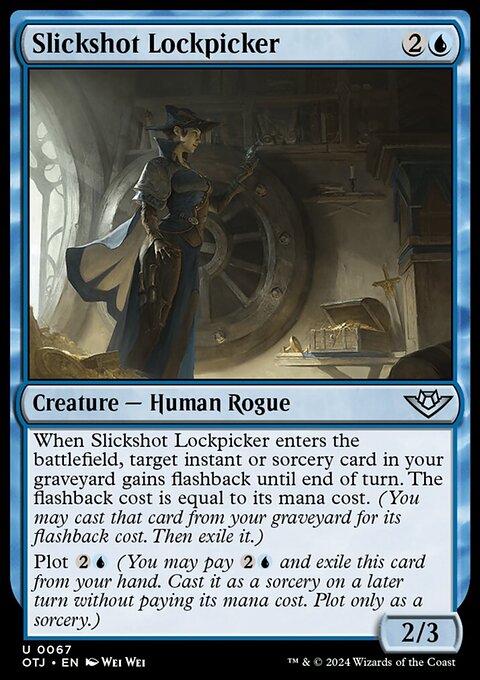 Slickshot Lockpicker, Outlaws of Thunder Junction #67, Magic: The Gathering card