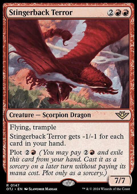 Stingerback Terror, Outlaws of Thunder Junction #147, Magic: The Gathering card
