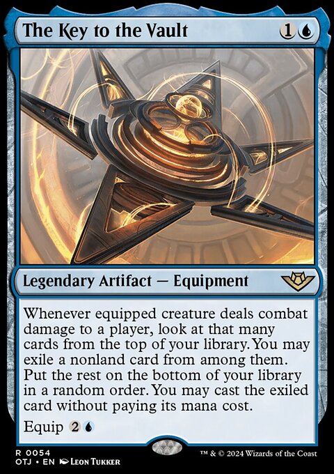 The Key to the Vault, Outlaws of Thunder Junction #54, Magic: The Gathering card