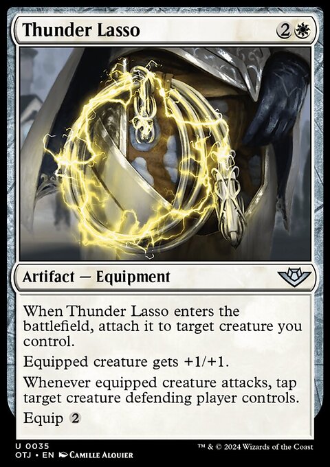 Thunder Lasso, Outlaws of Thunder Junction #35, Magic: The Gathering card