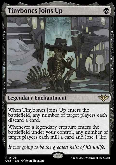 Tinybones Joins Up, Outlaws of Thunder Junction #108, Magic: The Gathering card