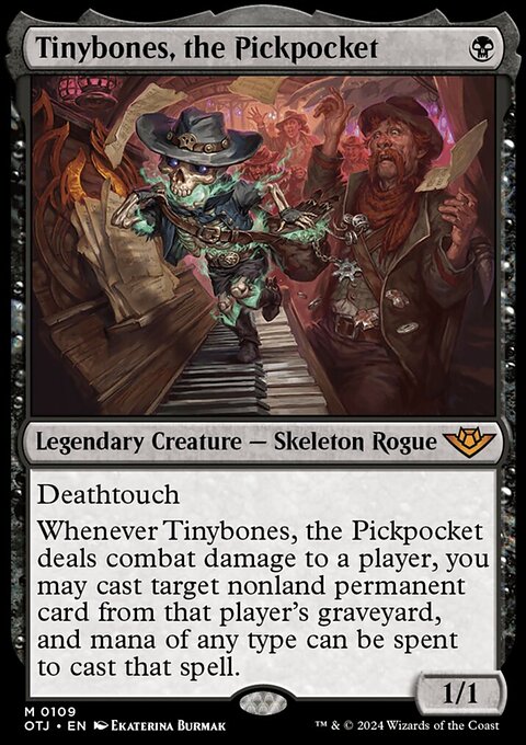 Tinybones, the Pickpocket, Outlaws of Thunder Junction #109, Magic: The Gathering card