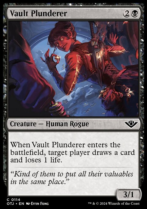 Vault Plunderer, Outlaws of Thunder Junction #114, Magic: The Gathering card
