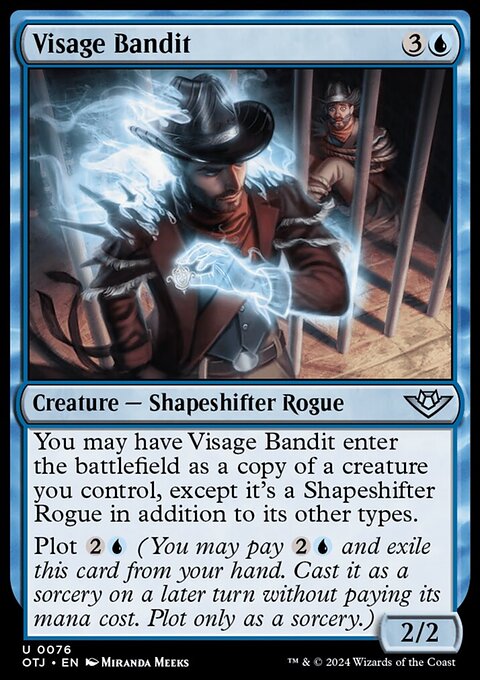 Visage Bandit, Outlaws of Thunder Junction #76, Magic: The Gathering card