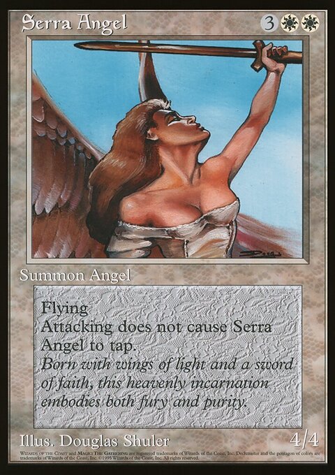 Serra Angel, Oversized 90's Promos #7, Magic: The Gathering card