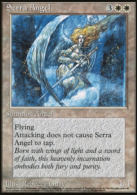 Serra Angel, Oversized 90's Promos #8, Magic: The Gathering card