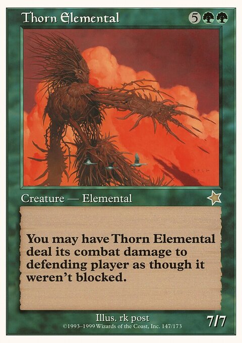 Thorn Elemental, Oversized 90's Promos #11, Magic: The Gathering card