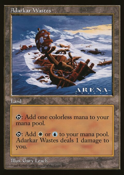 Adarkar Wastes, Oversized League Prizes #26, Magic: The Gathering card